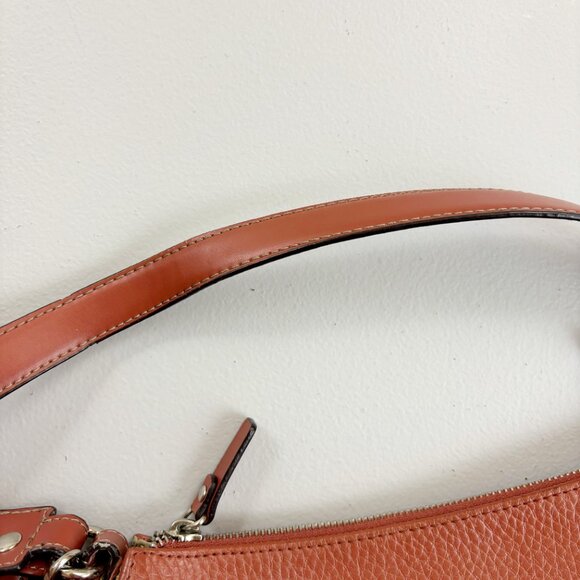 EQUIPAGE Paris Leather Shoulder Handbag Split Cowhide Minimal Chic Hazelnut Tan